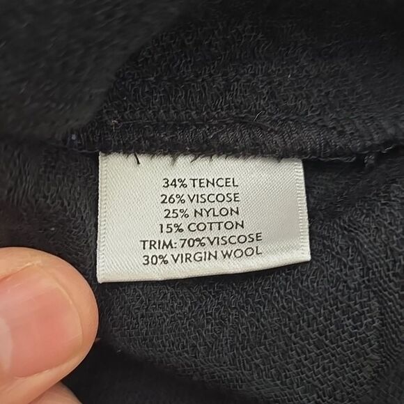 EILEEN FISHER Textured, Open Blazer Jacket Size S - Picture 11 of 12